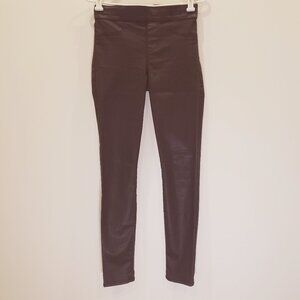 Madewell Skinny Skinny Faux Leather Pull on Pants Black Ladies Size 26